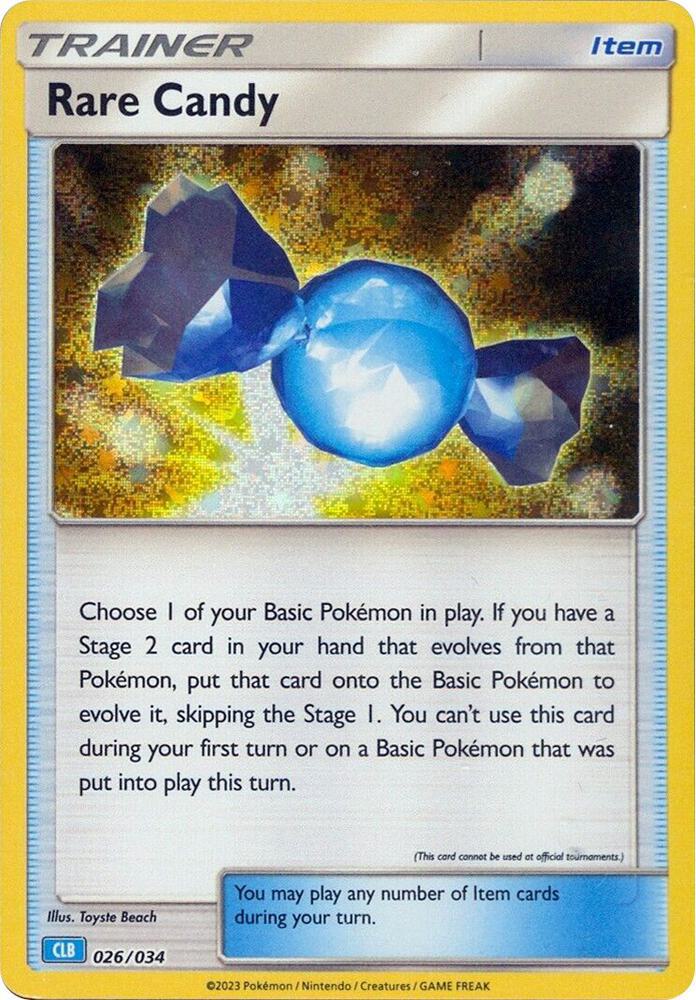 Rare Candy - 026/034 - Promo - CLB [tcgc-CLB026] [Holo]
