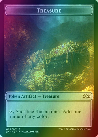 Angel Token (03) // Treasure Token (27) [Double Masters Tokens] [Foil]