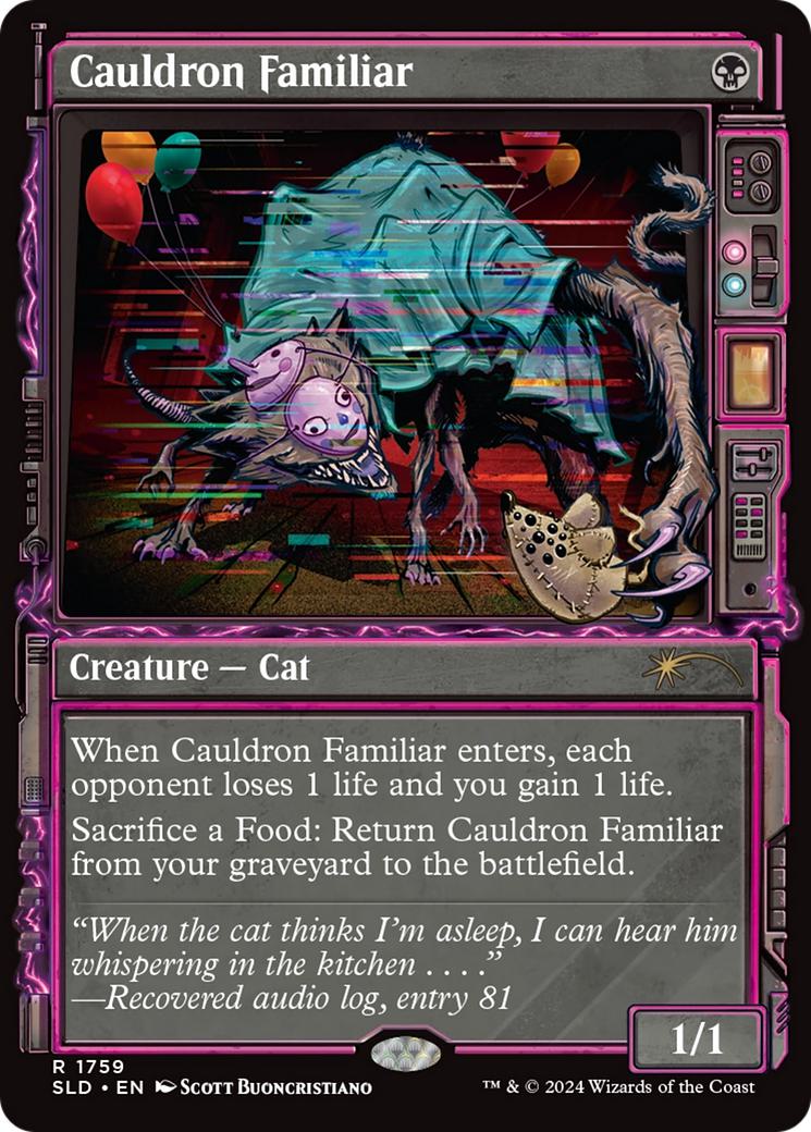 Cauldron Familiar [1759] [Paranormal Frame] [Showcase: Duskmourn] [Secret Lair Drop] [Non-Foil]