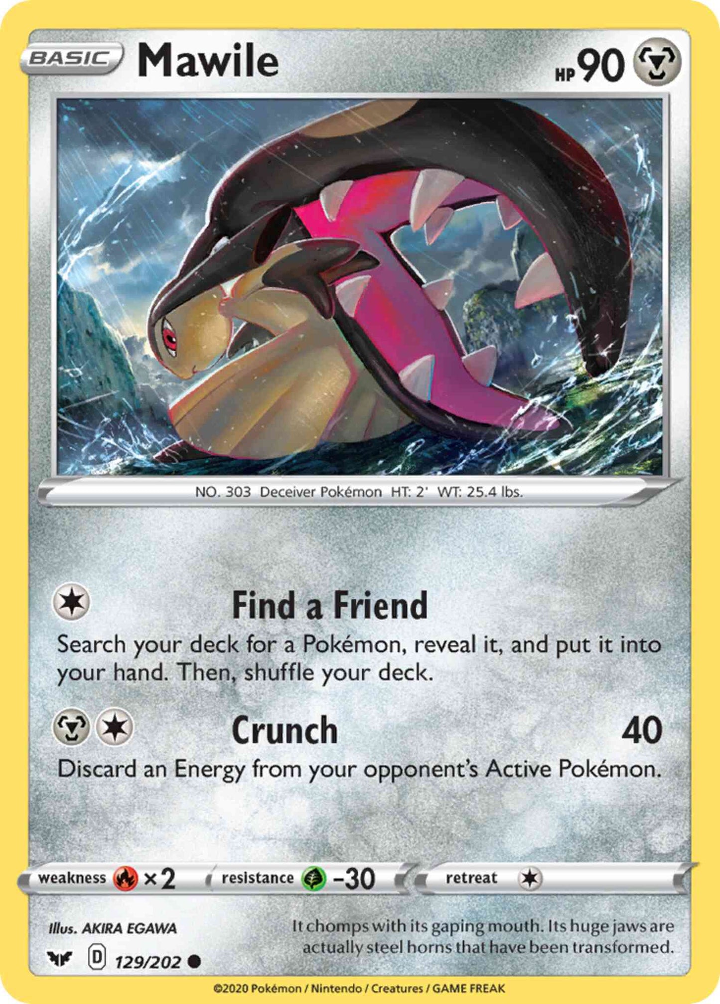 Mawile - 129/202 - Common [swsh1-129] [Non-Holo]