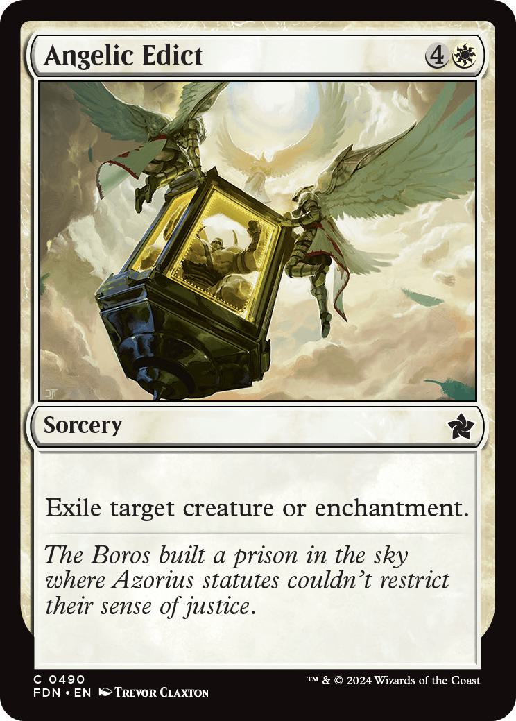 Angelic Edict [490] [Foundations] [Non-Foil]