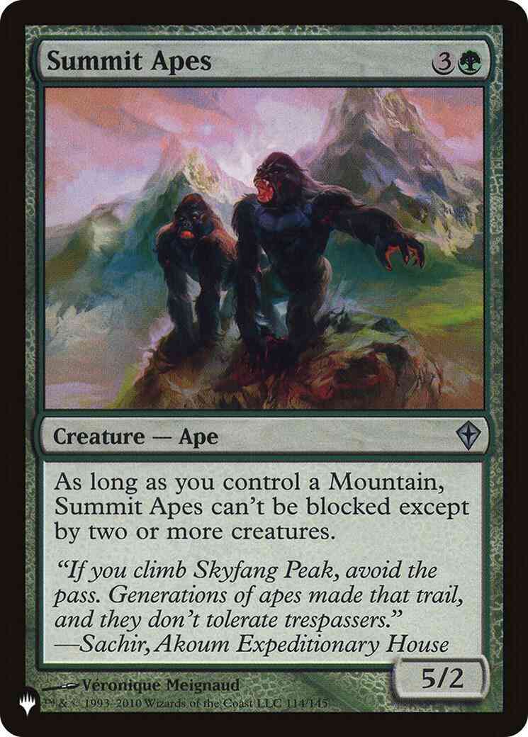Summit Apes [WWK-114] [The List] [Non-Foil]