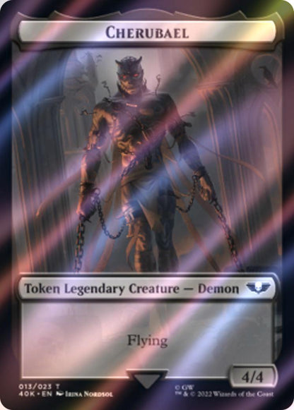 Astartes Warrior Token (01) // Cherubael Token (13) [Universes Beyond: Warhammer 40,000: Tokens] [Surge Foil]