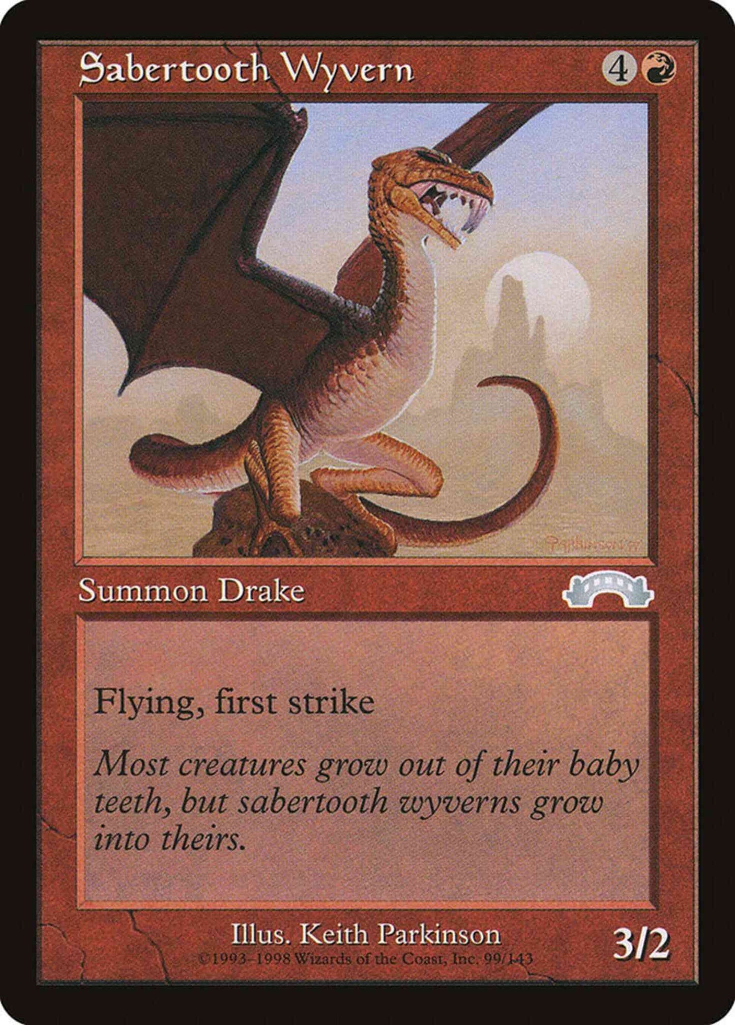 Sabertooth Wyvern [99] [Exodus] [Non-Foil]