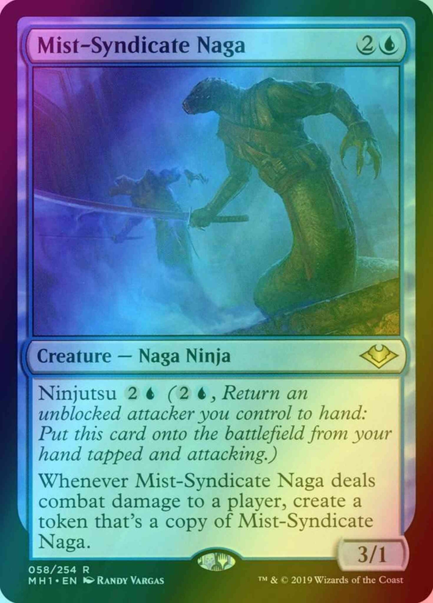 Mist-Syndicate Naga [58] [Modern Horizons] [Foil]
