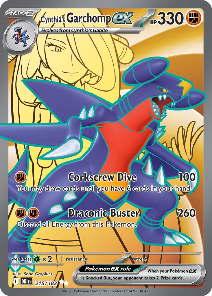 Cynthia's Garchomp ex - 215/182 - Ultra Rare [sv10-215] [Ultra]