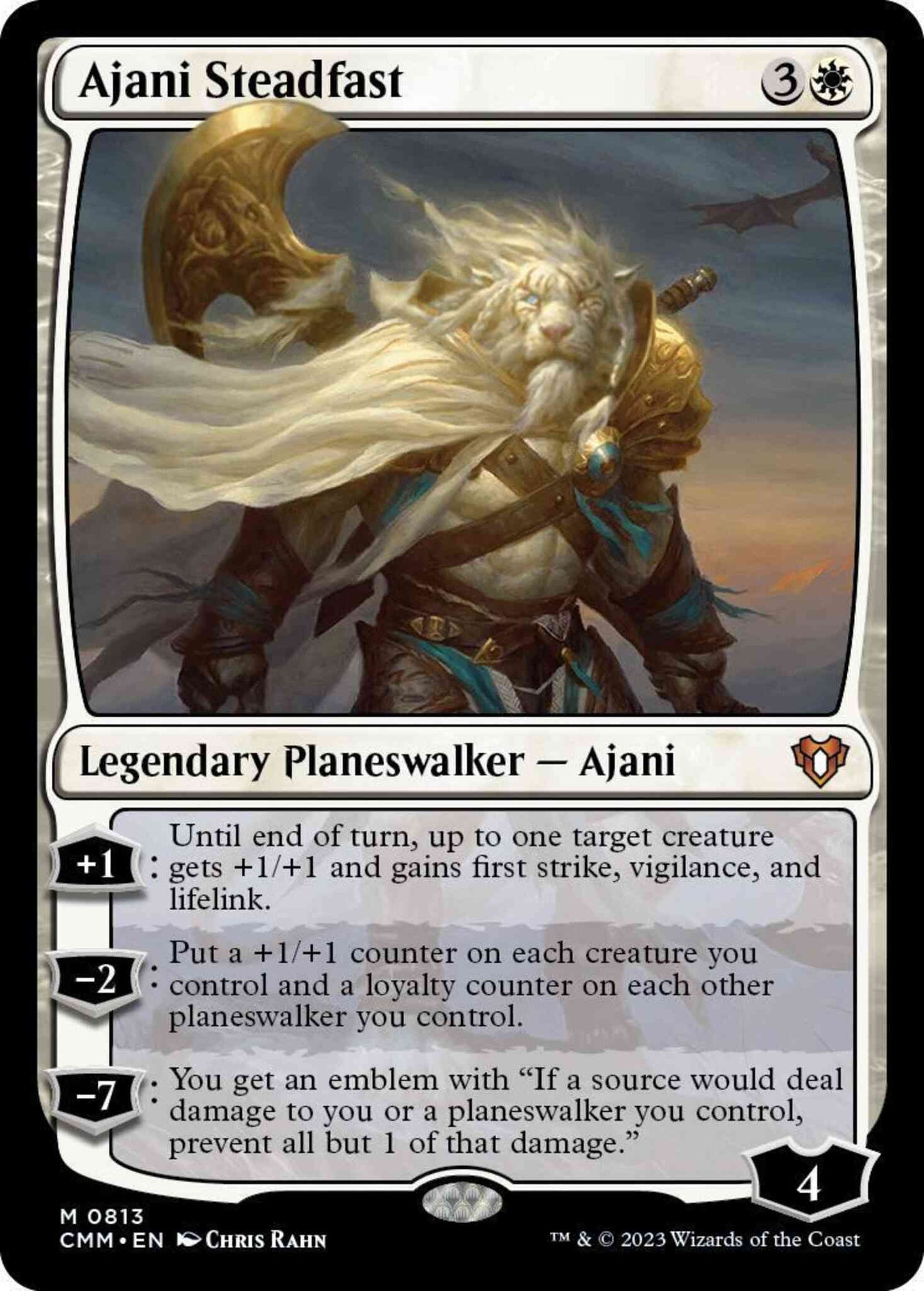 Ajani Steadfast [813] [Commander Masters] [Non-Foil]