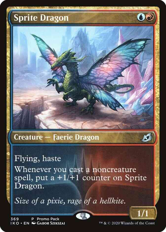 Sprite Dragon [369] [Dark Frame Promo Pack] [Ikoria: Lair of Behemoths] [Non-Foil]