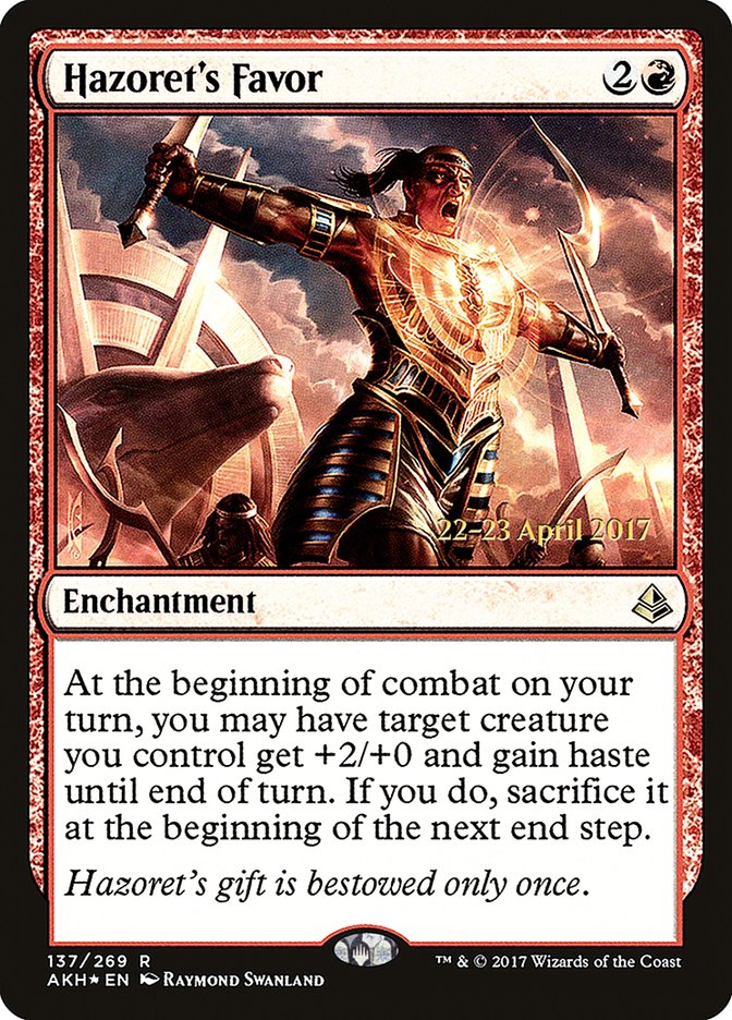 Hazoret's Favor [137s] [Amonkhet Promos] [Foil]