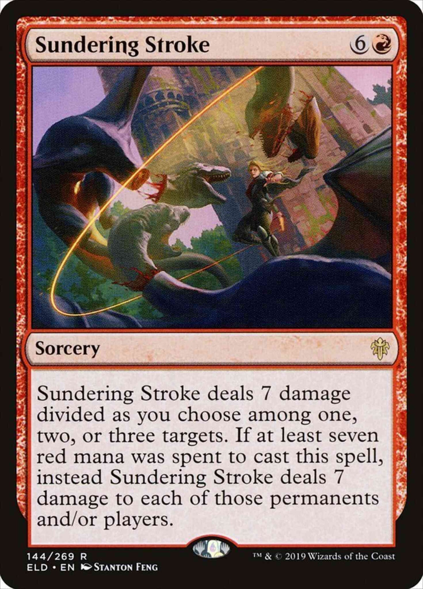 Sundering Stroke [144] [Throne of Eldraine] [Non-Foil]