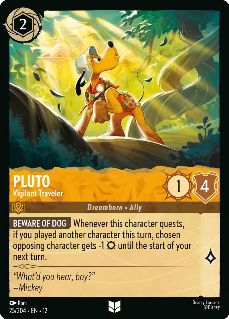 Pluto - Vigilant Traveler - 25/204 [Wilds Unknown] [Non-Foil]