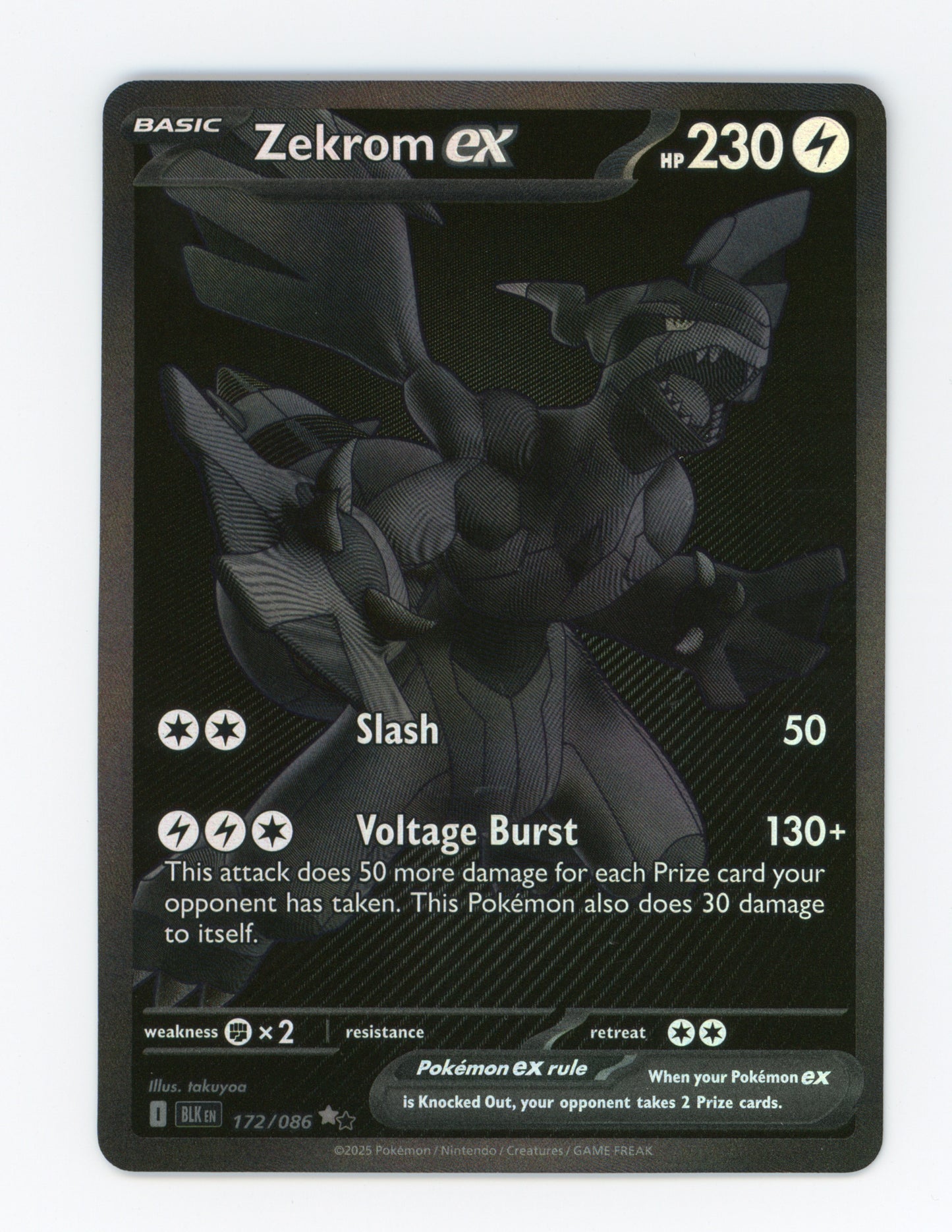 Zekrom ex — Black White Rare — ID 18999