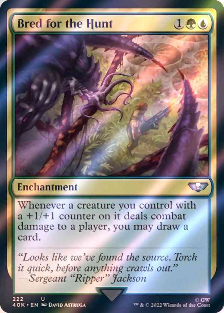 Bred for the Hunt [222] [Universes Beyond: Warhammer 40,000] [Surge Foil]