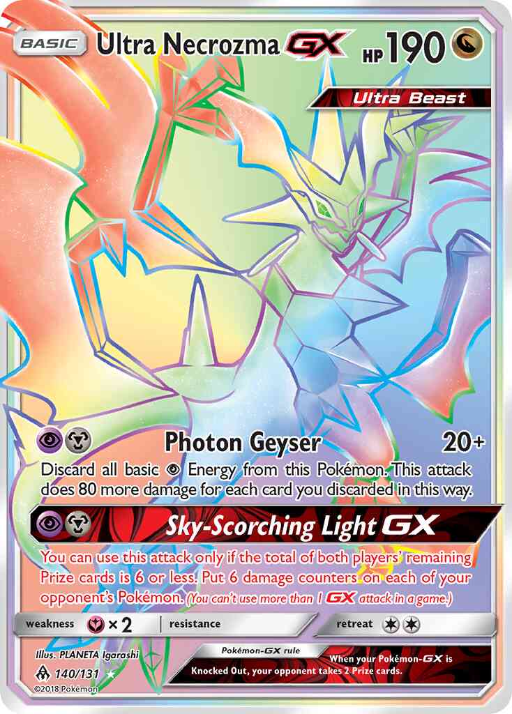 Ultra Necrozma-GX - 140/131 - Rare Secret [sm6-140] [Secret]