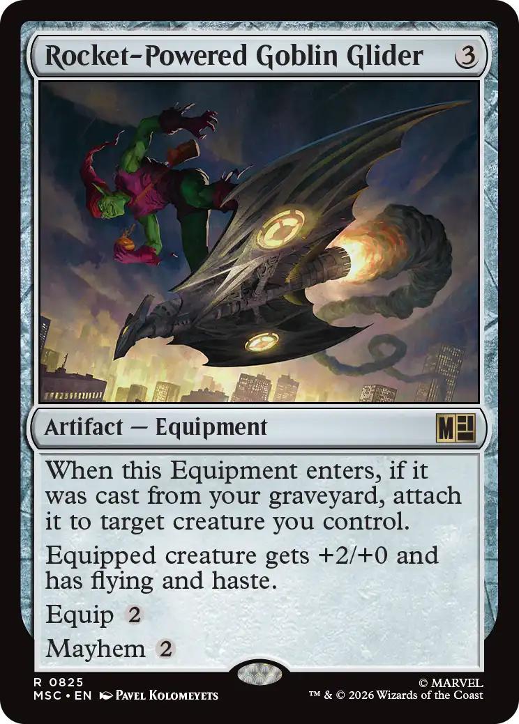 Rocket-Powered Goblin Glider [825] [Jumpstart] [Marvel Super Heroes: Commander] [Non-Foil]