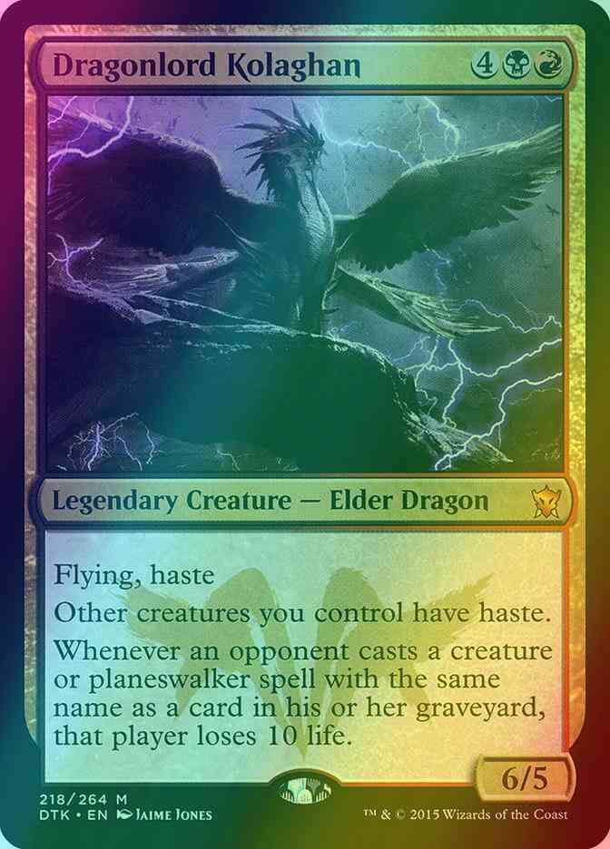Dragonlord Kolaghan [218] [Dragons Of Tarkir] [Foil]