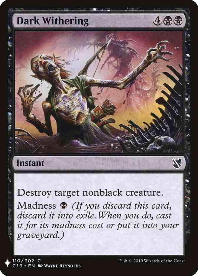 Dark Withering [C19-110] [The List] [Non-Foil]