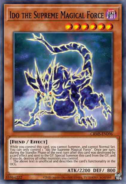 Ido the Supreme Magical Force - CRMS-EN096 - Secret Rare - Unlimited