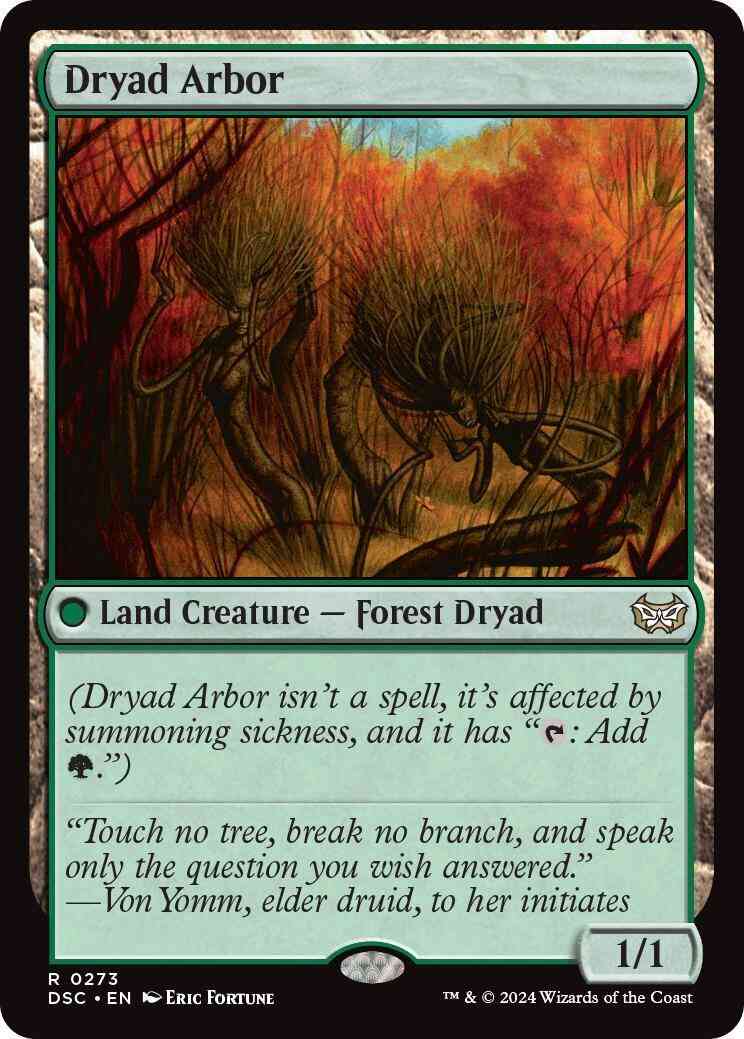 Dryad Arbor [273] [Duskmourn: House of Horror: Commander] [Non-Foil]