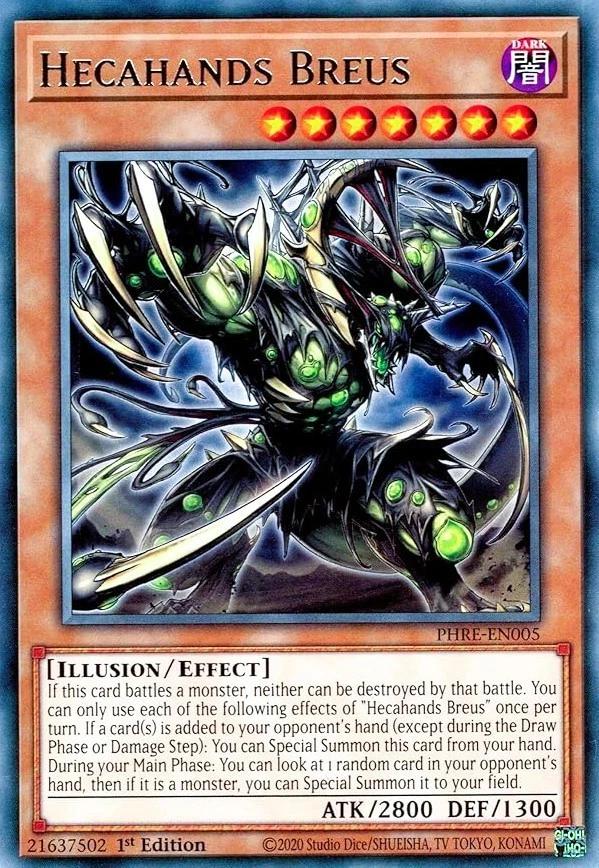 Hecahands Breus - PHRE-EN005 - Rare - 1st Edition
