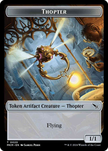 Thopter Token (20) // Treasure Token (26) [Murders at Karlov Manor: Commander: Tokens] [Non-Foil]