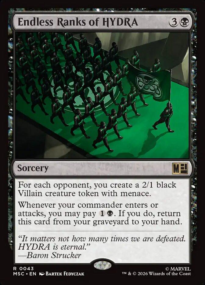 Endless Ranks of HYDRA [43] [Marvel Super Heroes: Commander] [Non-Foil]