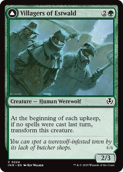 Villagers of Estwald // Howlpack of Estwald [224] [Innistrad Remastered] [Non-Foil]