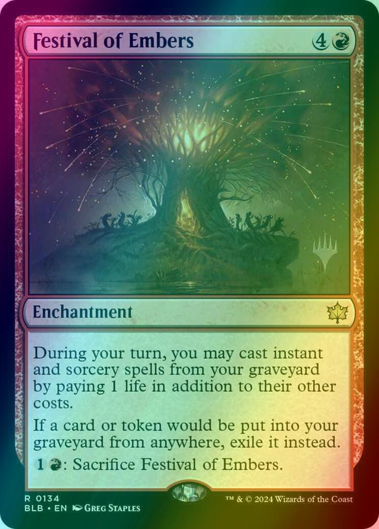 Festival of Embers [134p] [Promo Pack] [Bloomburrow: Promos] [Foil]