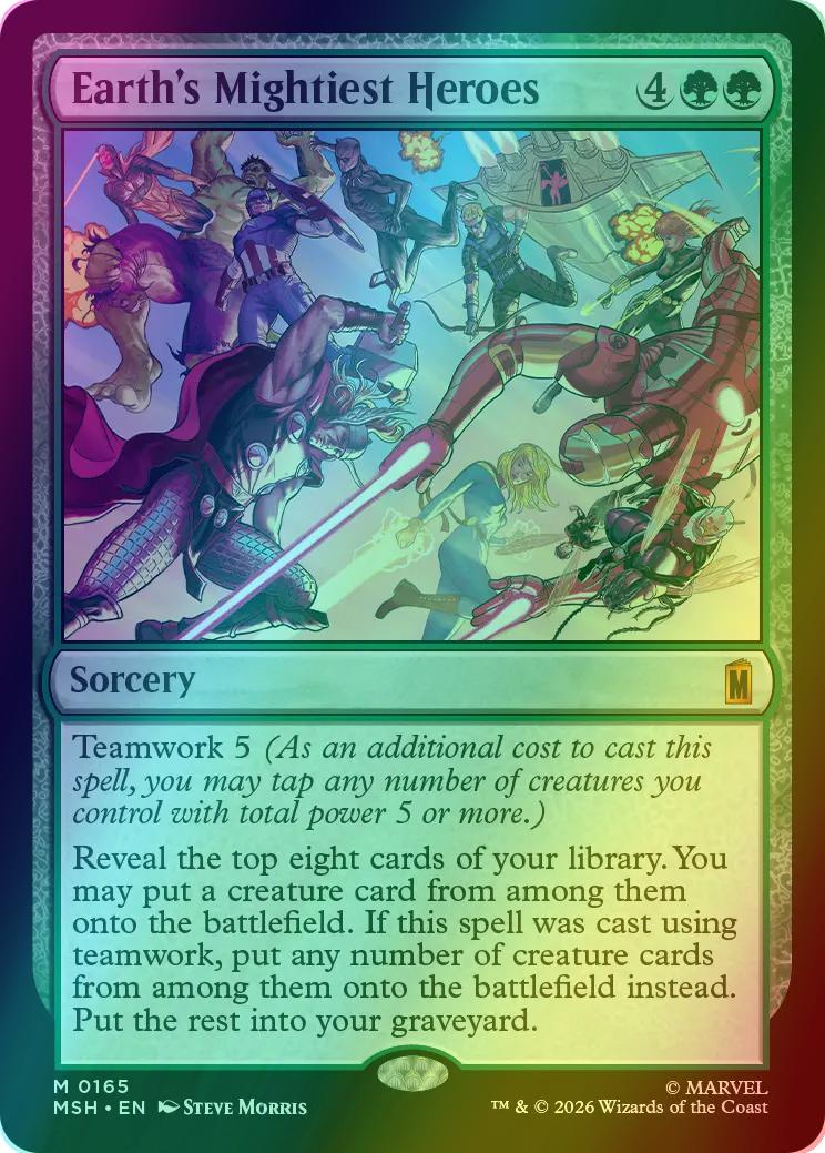 Earth's Mightiest Heroes [165] [Marvel Super Heroes] [Foil]
