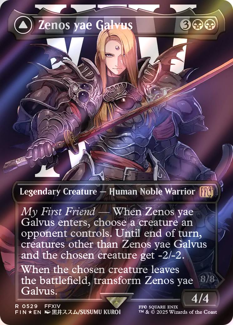 Zenos yae Galvus // Shinryu, Transcendent Rival [529] [Borderless] [Character] [FINAL FANTASY] [Surge Foil]