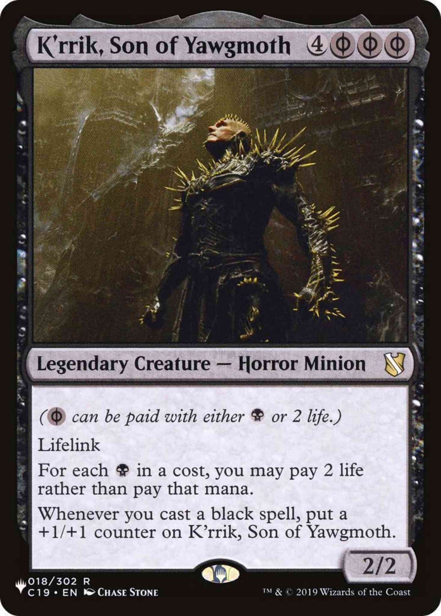 K'rrik, Son of Yawgmoth [C19-18] [The List] [Non-Foil]