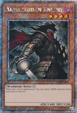 Armageddon Knight - RA03-EN002 - Platinum Secret Rare - 1st Edition