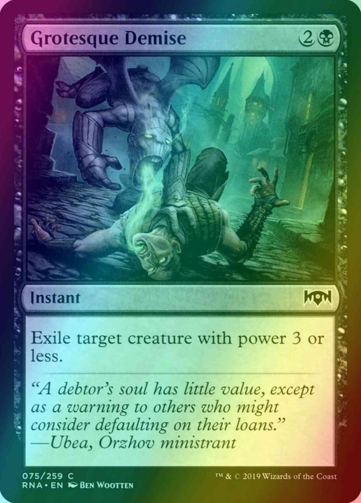 Grotesque Demise [75] [Ravnica Allegiance] [Foil]