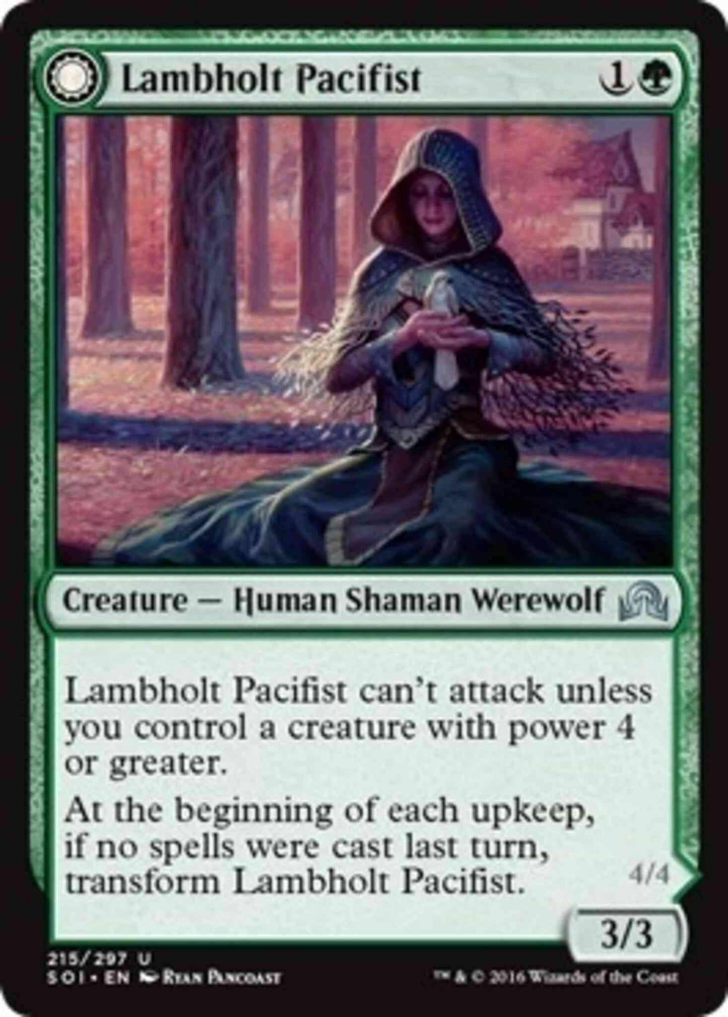 Lambholt Pacifist // Lambholt Butcher [215] [Shadows over Innistrad] [Non-Foil]