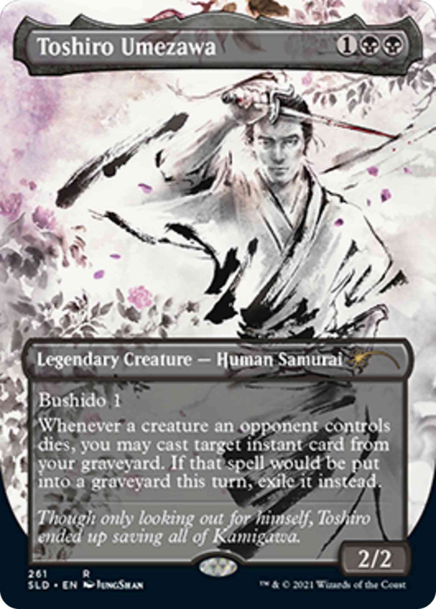 Toshiro Umezawa [0261] [Borderless] [Kamigawa Ink] [Secret Lair Drop] [Non-Foil]