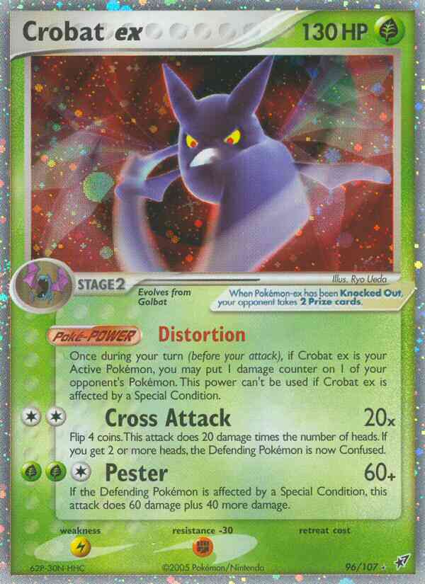 Crobat ex - 96/107 - Rare Holo EX [ex8-96] [Ultra]