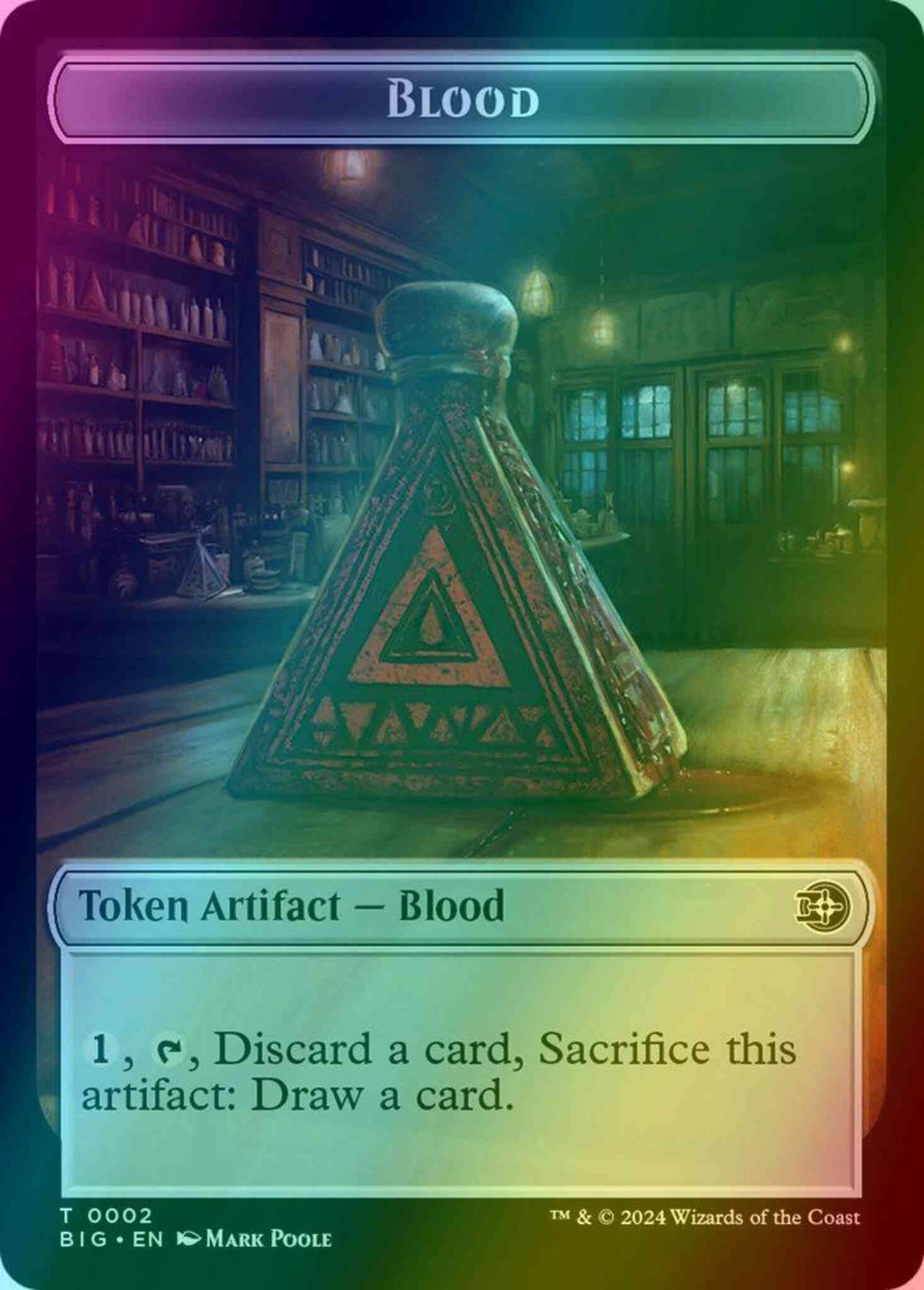 Blood Token (02) // Mercenary Token (10) [The Big Score: Tokens] [Foil]   Face to Face Games