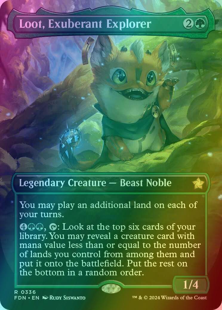Loot, Exuberant Explorer [336] [Borderless] [Foundations] [Foil]