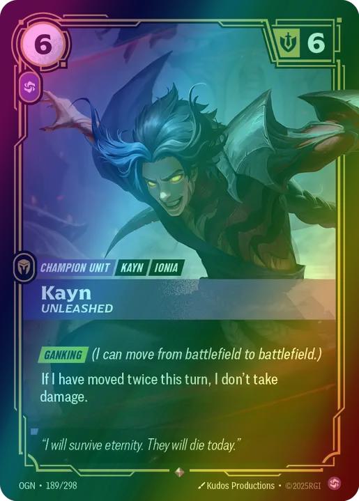 Kayn - Unleashed - 189/298 [Origins] [Foil]