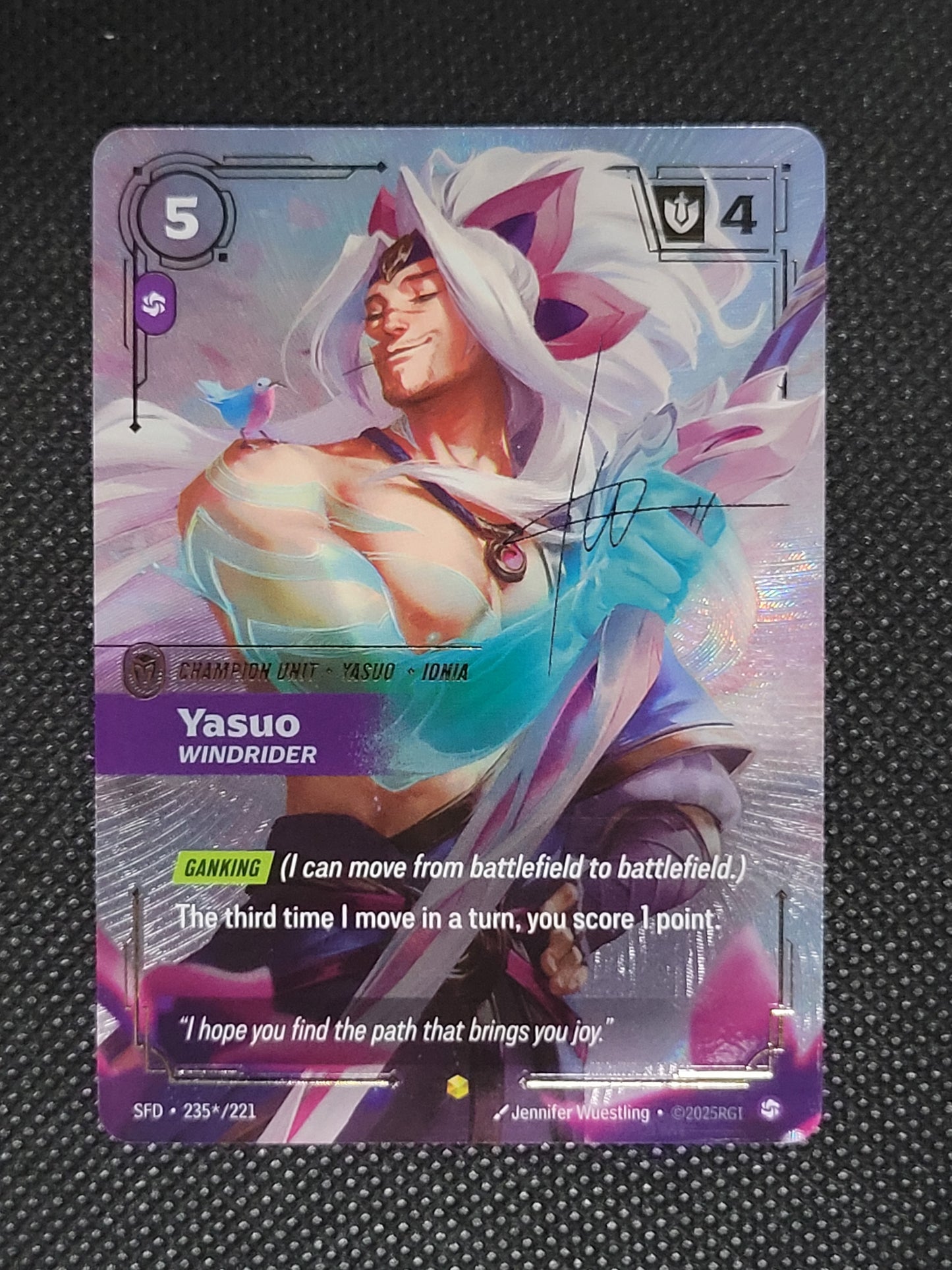 Yasuo, Windrider — Signature|Foil — ID 19925