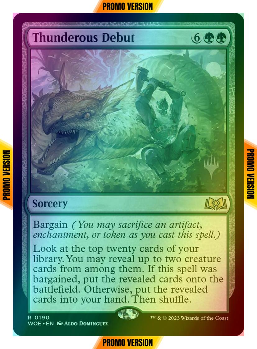 Thunderous Debut [190p] [Promo Pack] [Wilds of Eldraine: Promos] [Foil]