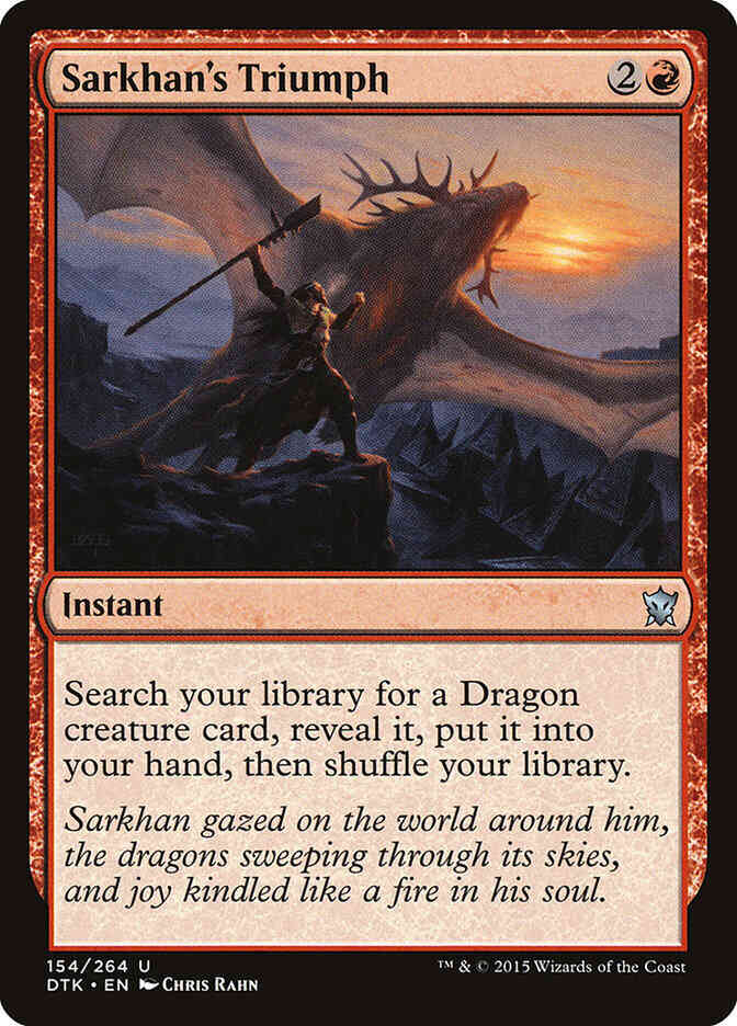 Sarkhan's Triumph [154] [Dragons Of Tarkir] [Non-Foil]