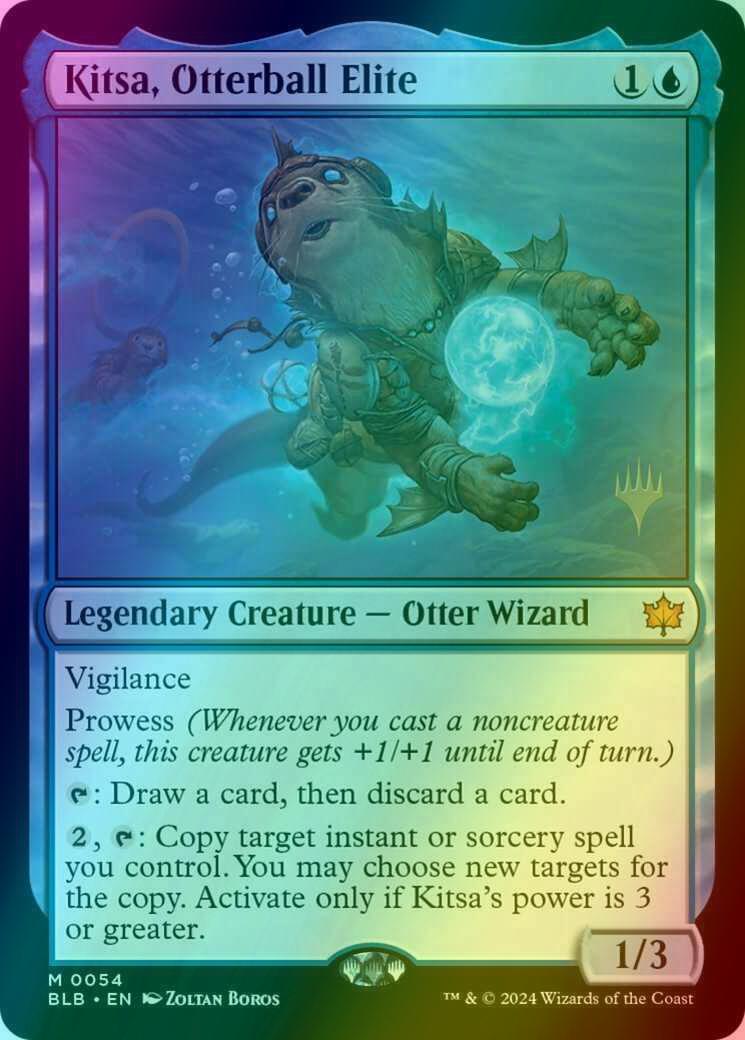 Kitsa, Otterball Elite [54p] [Promo Pack] [Bloomburrow: Promos] [Foil]