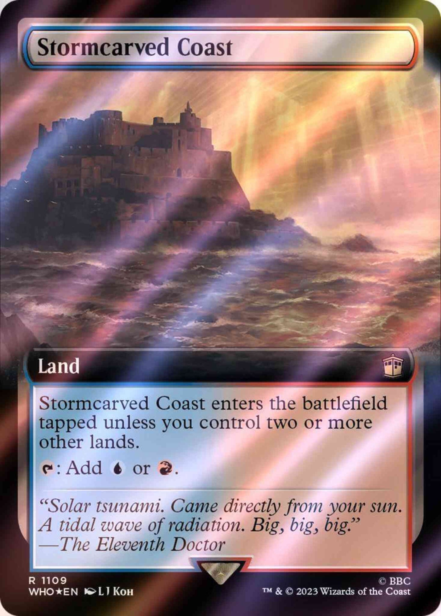 Stormcarved Coast [1109] [Extended Art] [Universes Beyond: Doctor Who] [Surge Foil]