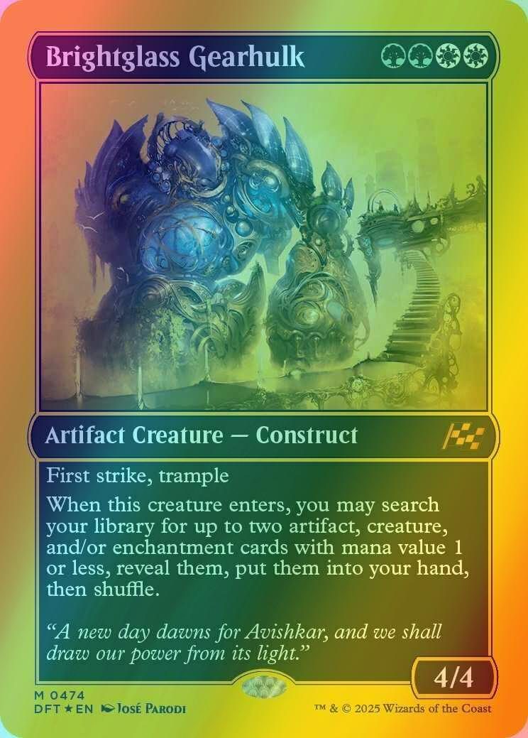 Brightglass Gearhulk [474] [Aetherdrift] [First-place Foil]