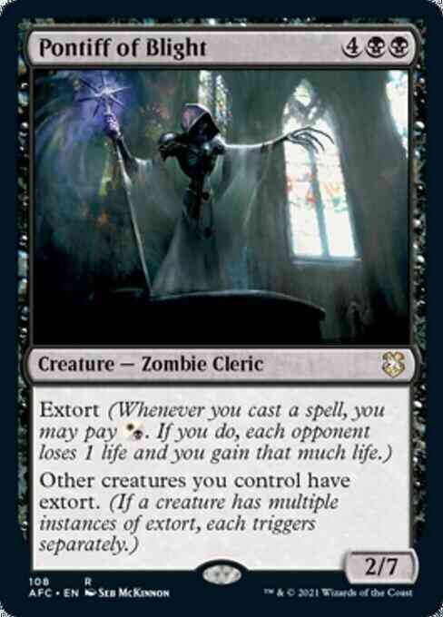 Pontiff of Blight [108] [Adventures in the Forgotten Realms Commander] [Non-Foil]