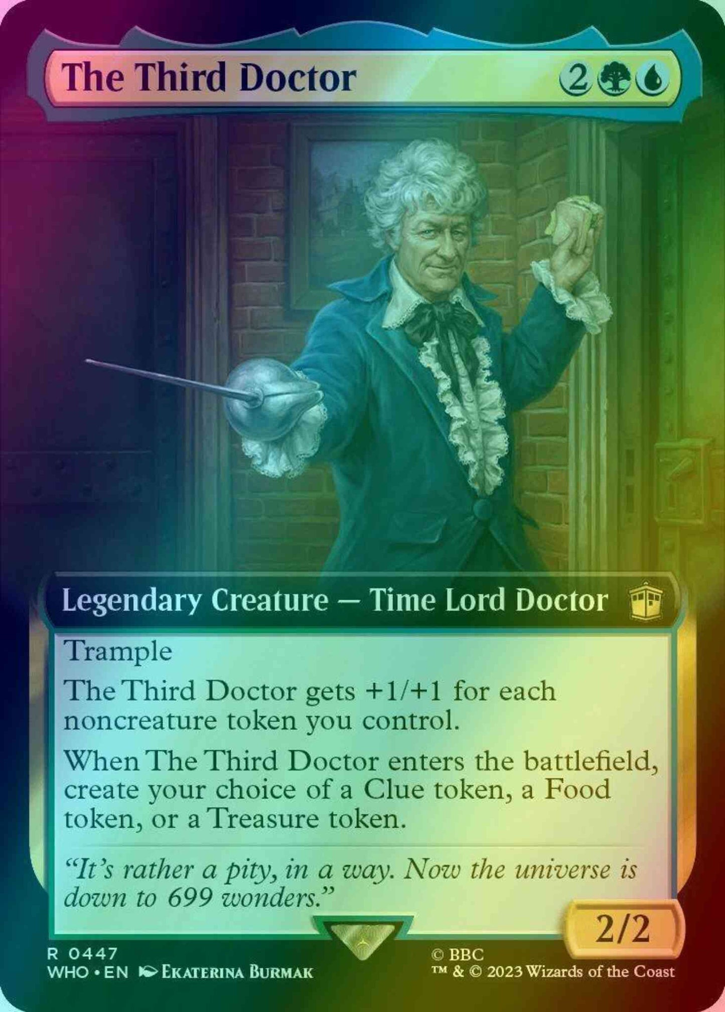 The Third Doctor [447] [Extended Art] [Universes Beyond: Doctor Who] [Foil]
