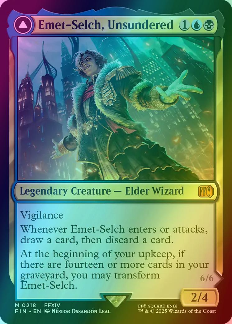 Emet-Selch, Unsundered // Hades, Sorcerer of Eld [218] [FINAL FANTASY] [Foil]