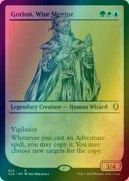 Gorion, Wise Mentor [423] [Rulebook Showcase] [Commander Legends: Battle for Baldur's Gate] [Foil]
