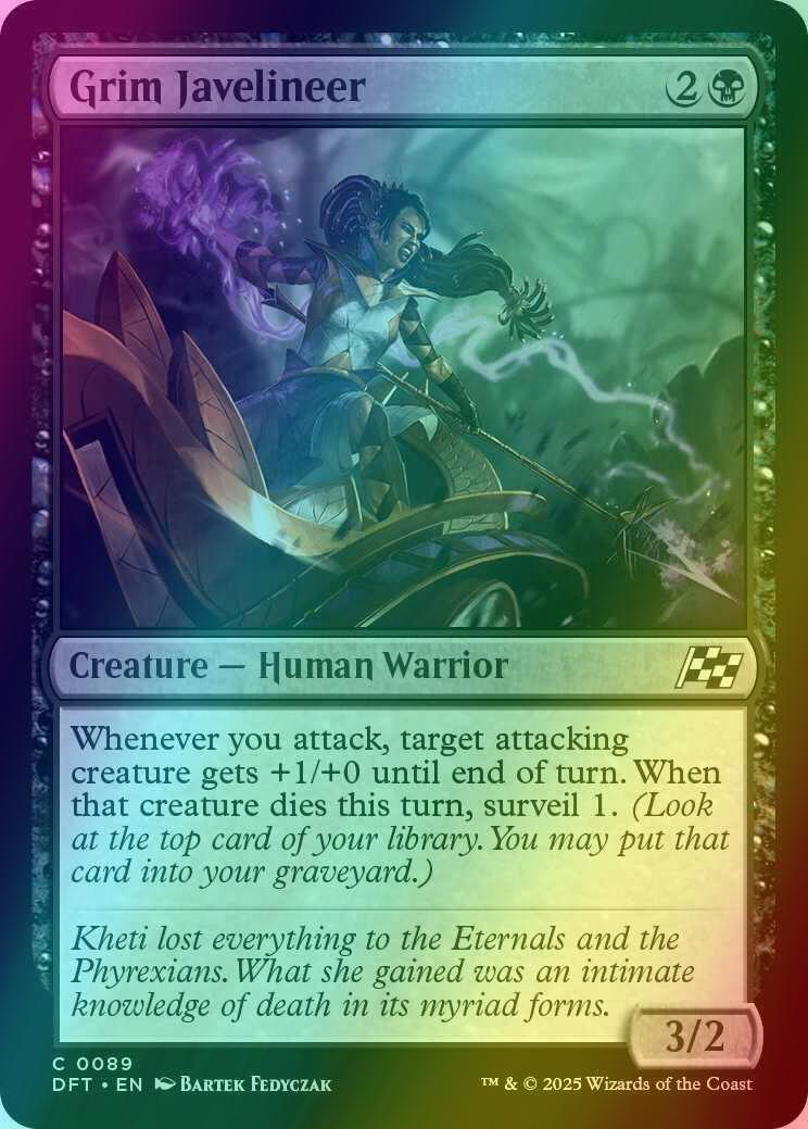 Grim Javelineer [89] [Aetherdrift] [Foil]